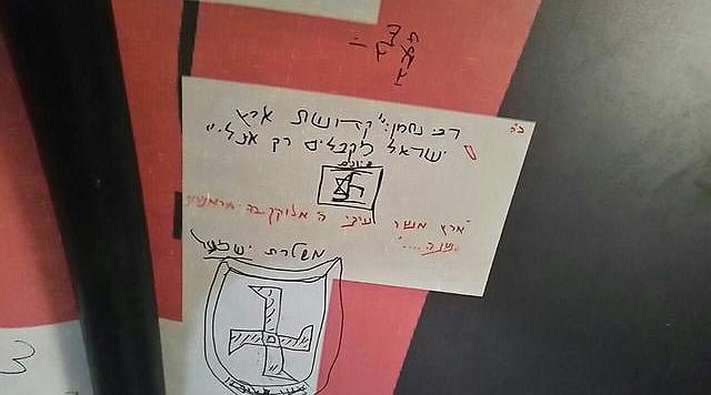כתובות נאצה נגד המדינה והציונות רוססו במאחז הבלדים של נוער הגבעות כתובות נאצה נגד המדינה והציונות רוססו במאחז הבלדים של נוער הגבעות