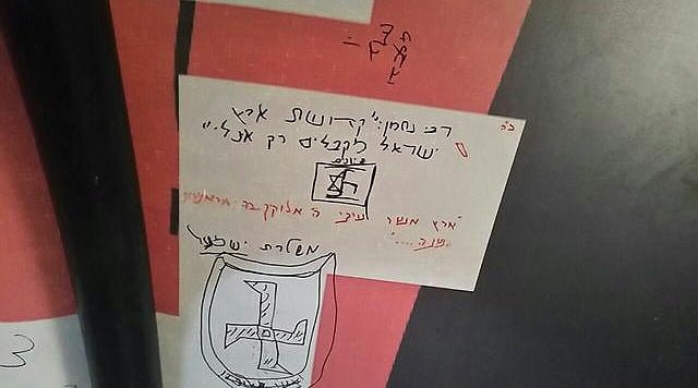 כתובות נאצה נגד המדינה והציונות רוססו במאחז הבלדים של נוער הגבעות