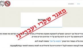 אתר pedozvalim.com – מאגר נתונים שקרי ובלתי חוקי לאיתור פדופילים